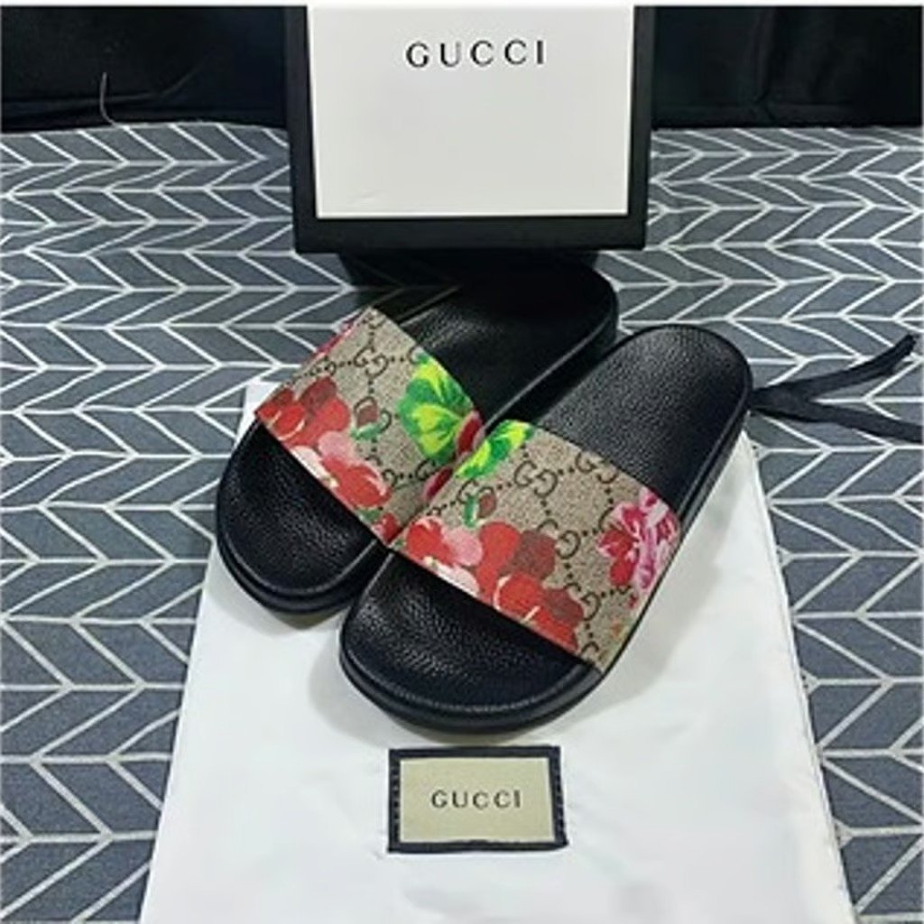 Gucci Slide Sandal - Gg Blooms
